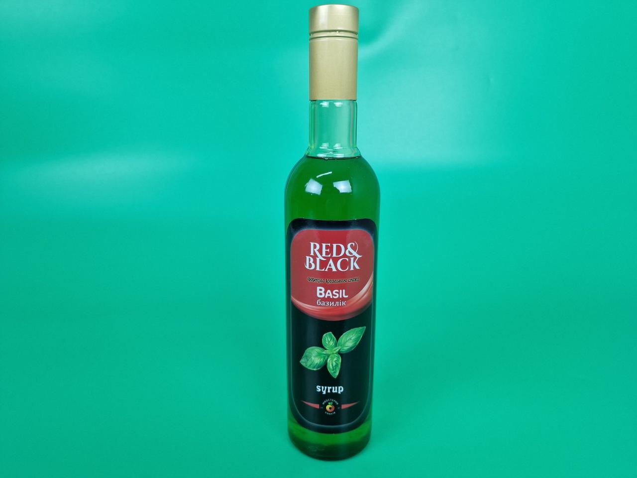 Сироп Red&Black Базилік 0,7 л (1 шт), фото 1