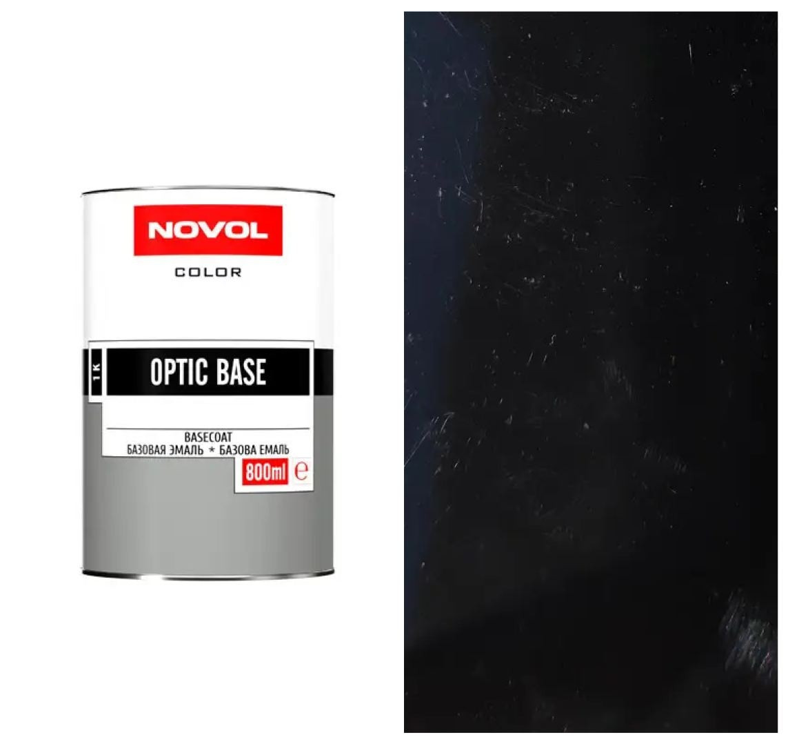 Фарба автомобільна Novol Optic Base 1л Deep Black, фото 1