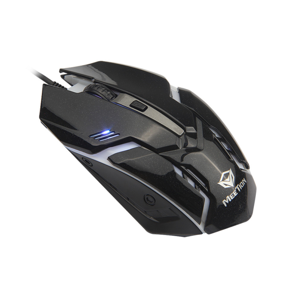 Мишка провідна ігрова MeeTion Gaming Mouse RGB MT-M371 чорна