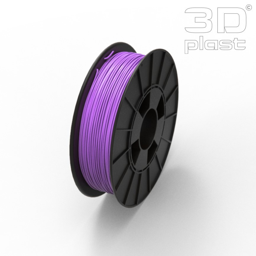 PLA(ПЛА) пластик 3Dplast філамент для 3D принтера,1.75 мм 0.85, фіолетовий