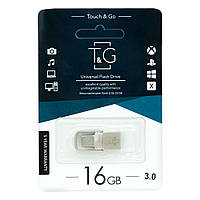 Двустороння металиическая флешка 2 в 1 OTG 16gb | OTG USB 3.0\Type-C | Metal