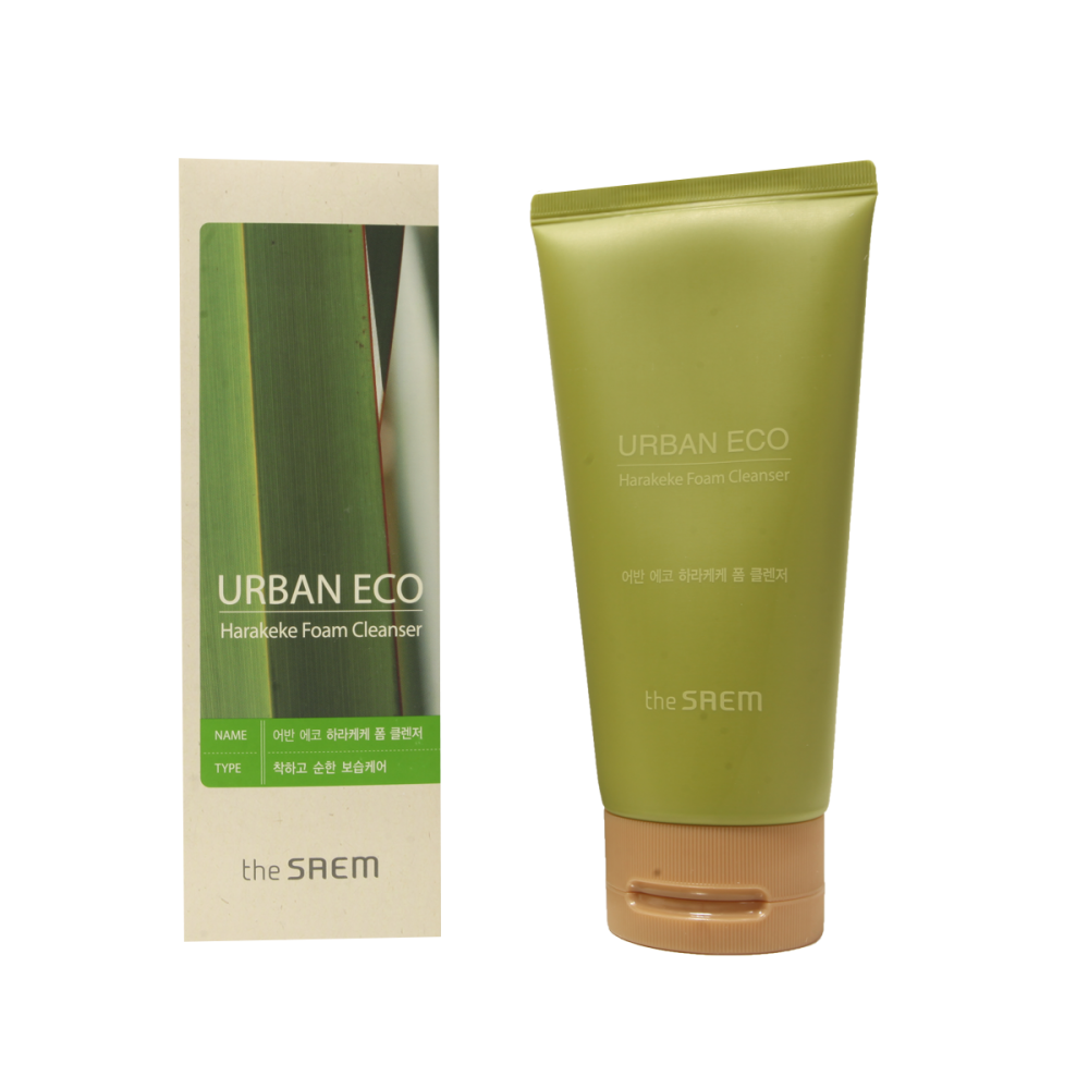 Пена для умывания увлажняющая с экстрактом льна The Saem Urban Eco Harakeke Foam Cleanser 150ml - фото 2 - id-p1839826841