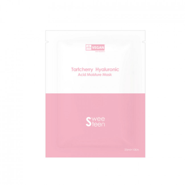 Тканинна маска заспокійлива з гіалуроновою кислотою SWEETEEN Tartcherry Hyaluronic Acid Moisture Mask 25ml