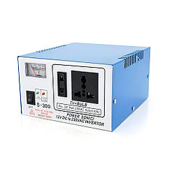 DR Інвертор напруги S-300 (DC:150W), 12/220 з апроксимованою синусоїдою, 2 універсальна розетка,