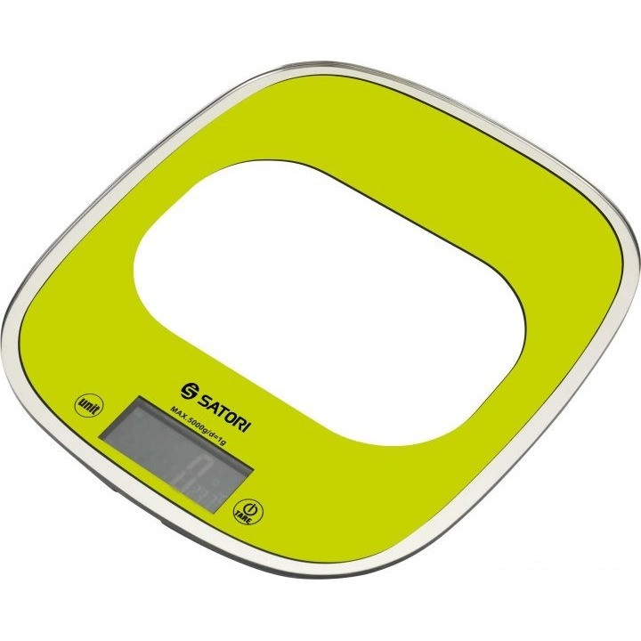 Електронні кухонні ваги Satori SKS-222-GR до 5 кг Green (Niz14401)