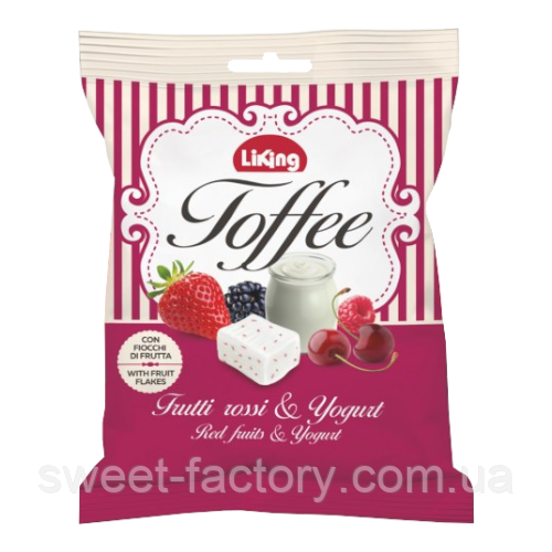 Ириска Liking Fruitti Rossi Toffee 150g