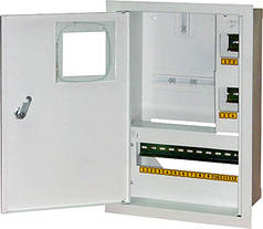 Шафа e.mbox.stand.w.f1.16.z металева, під 1-ф. лічильник, 16 мод., що вбудовується, з замком