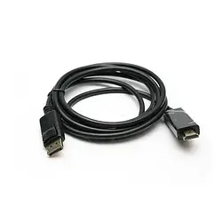 Відео-кабель PowerPlant KD00AS1237 DisplayPort(тато)toHDMI(тато), 1,8m Black