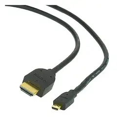 Відео-кабель Cablexpert CC-HDMID-6 HDMI(тато)microHDMI(тато), 1,8m Black