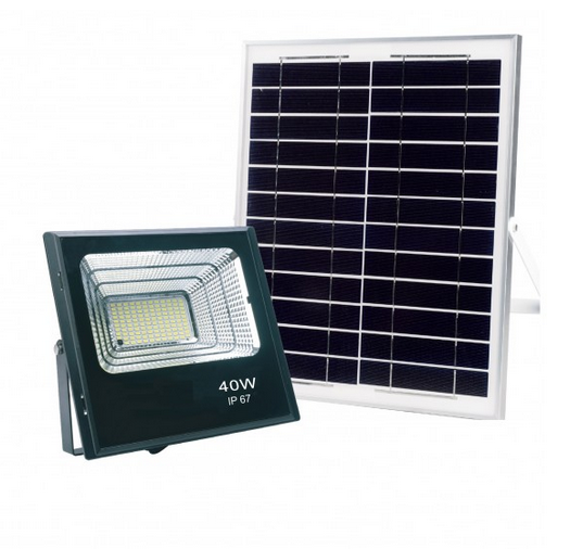 Автономний прожектор Luxel на сонячних батареях із датч-виробником. IP65 40W