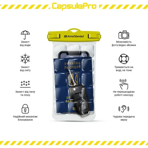 Чохол водонепроникний ArmorStandart CapsulePro Waterproof Floating Case Universal 6.9 Blue