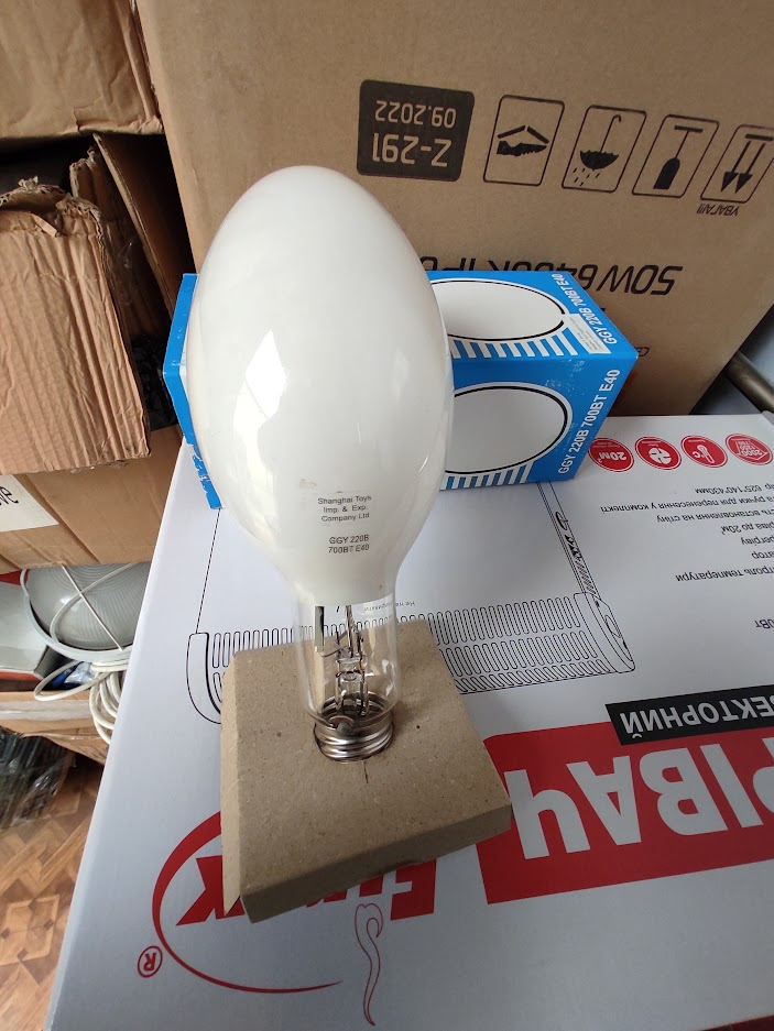 Лампа ртутна високого тиску ДРЛ 700W GGY E40, фото 1