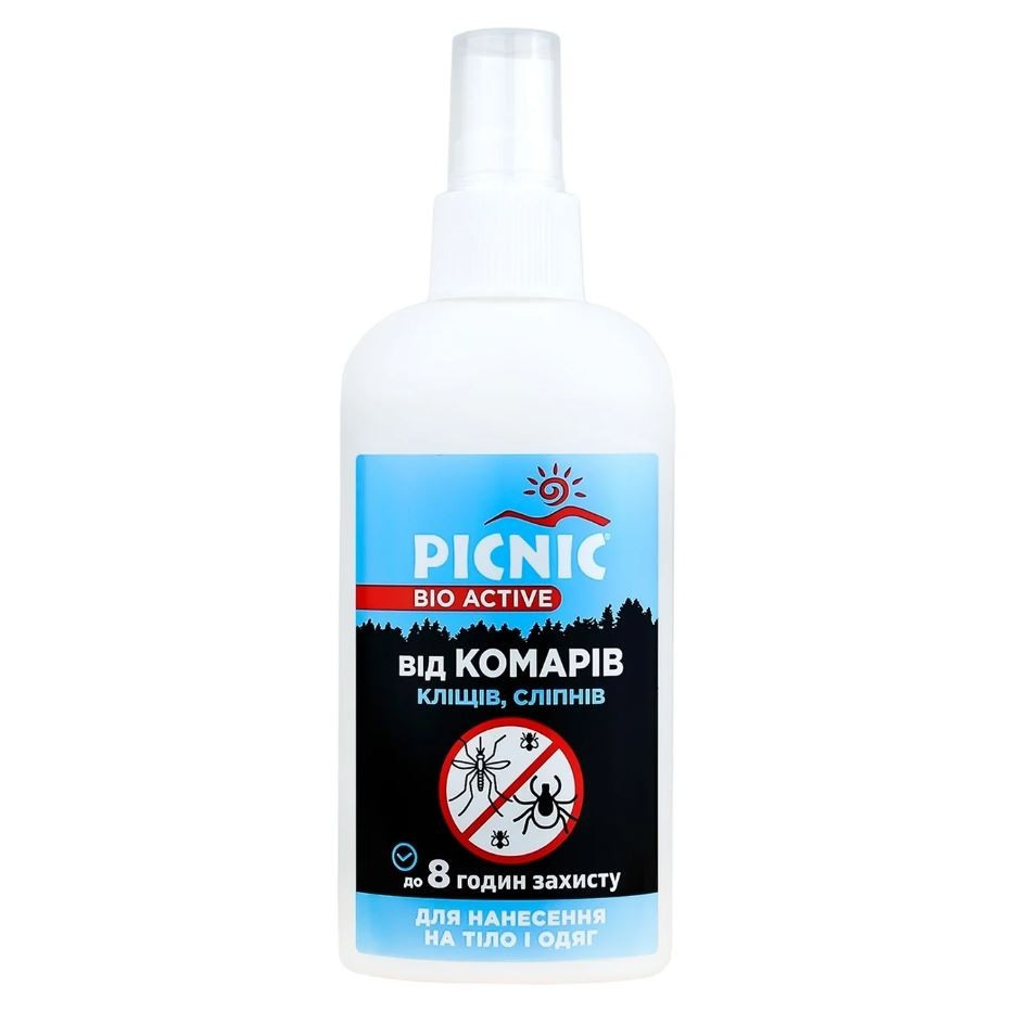 Лосьйон від комарів та кліщів Picnic Bio Active 100 мл (4820185020602), фото 1