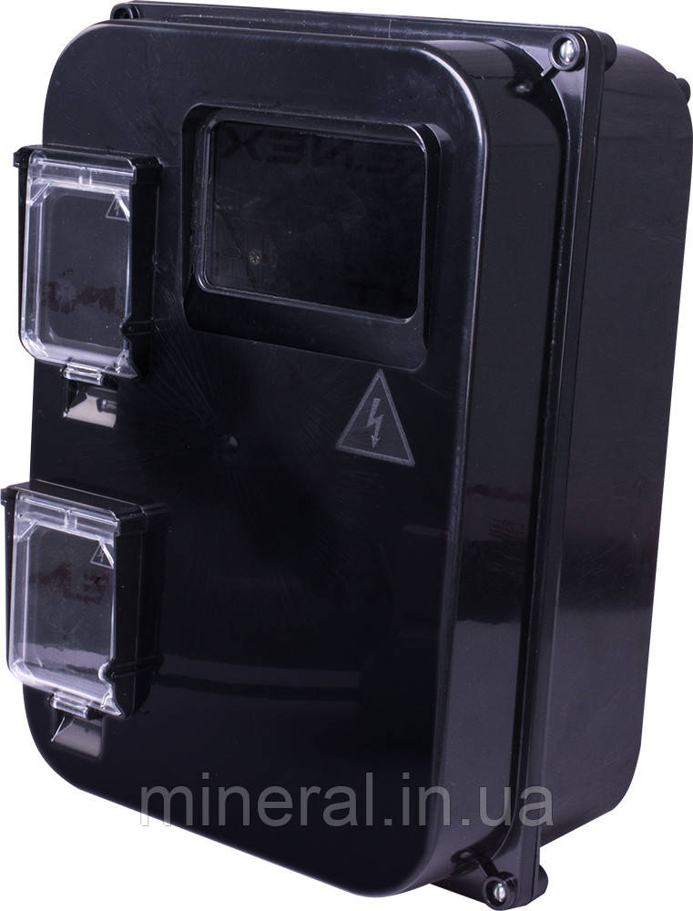 Шафа пластикова e.mbox.stand.plastic.n.f3, під трифазний лічильник, навісна, з комплектом метизів