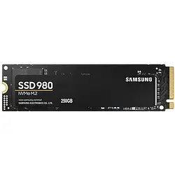 Жорсткий диск внутрішній SSD Samsung 980 PCIe 3.0 NVMe M.2 (MZ-V8V250BW) Black 250GB