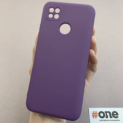 Чохол для Xiaomi Redmi 9C чохол накладка із закритою камерою на телефон сяомі редмі 9с фіолетовий q7n, фото 1