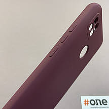 Чохол для Xiaomi Redmi 9C чохол накладка із закритою камерою на телефон сяомі редмі 9с бордовий q7n, фото 4
