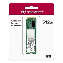 Жорсткий диск внутрішній SSD Transcend 220S (TS512GMTE220S) Green 512GB