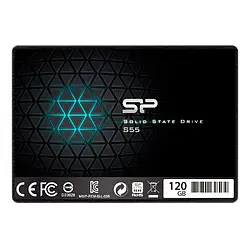 Жорсткий диск внутрішній SSD Silicon Power Slim S55 (SP120GBSS3S55S25) Black 120GB