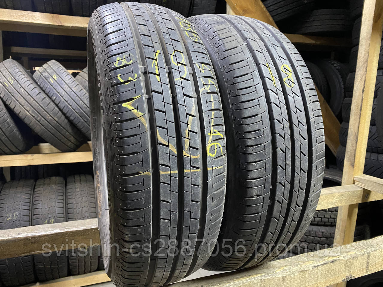 Шини літо 185/65R16 Bridgestone Ecopia EP150 18/19рік 2шт, фото 1