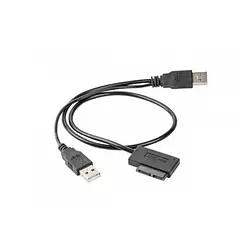 Кабель для підєднання накопичувачів інформації Cablexpert A-USATA-01 0.5m USB (тато) - 4xSATA (тато) Black