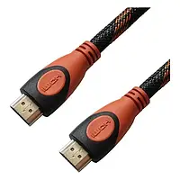 Відео-кабель Grand-X HDN05-4K HDMI (тато) HDMI (тато), 5m Black Orange