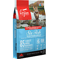 Orijen (Ориджен) 6 Fish Cat сухой корм для кошек всех возрастов с рыбой, 5.4 кг