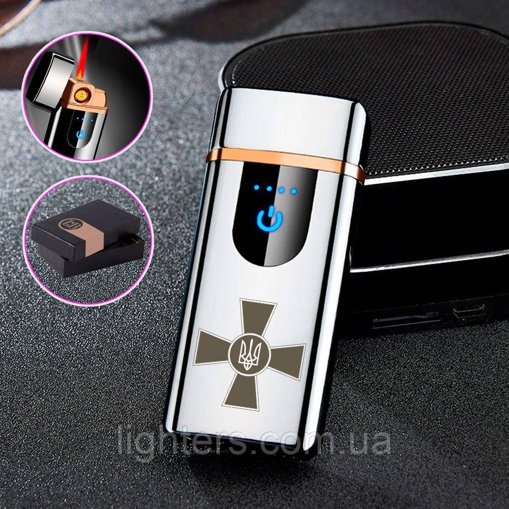 Електронна запальничка USB + газ "ЗСУ" дворежимна в подарунковій упаковці LG-421U4