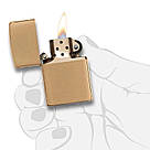Zippo Armor® Brushed Brass 168, запальничка зипо армована, фото 3