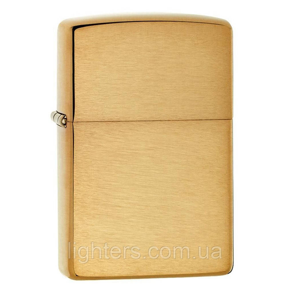 Zippo Armor® Brushed Brass 168, запальничка зипо армована, фото 1