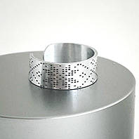 Стильное металлическое кольцо с гравировкой вышивки, 10 мм