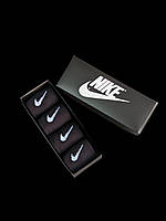 Высокие чёрные Носки Nike/найк Преміум - Черные - размеры 35 - 39 (найк) Подарочный набор в коробке