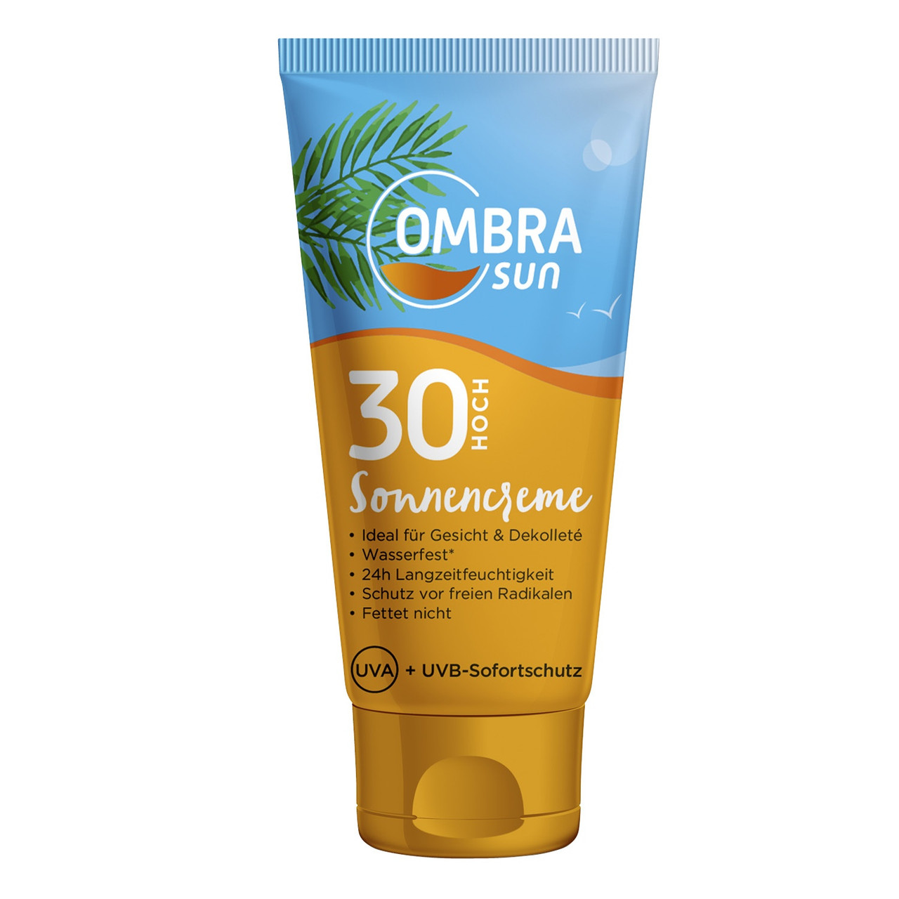 Сонцезахисний крем зволожувальний водостійкий OMBRA sun Sonnencreme LSF 30 100 ml