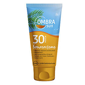 Сонцезахисний крем зволожувальний водостійкий OMBRA sun Sonnencreme LSF 30 100 ml