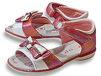 Босоніжки сандалі літнє взуття для дівчинки 711-16 коралові Y-Top р.26,30