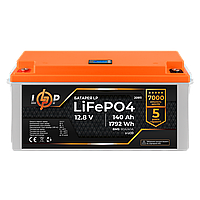 Аккумулятор LP LiFePO4 LCD 12V (12,8V) - 140 Ah (1792Wh) (BMS 80A/40А) пластик