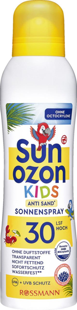 Сонцезахисний спрей Sun Ozon  kids Rossmann SPF 30+ 250 мл
