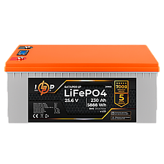 Акумулятор LP LiFePO4 для ДБЖ LCD 24V (25,6V) - 230 Ah (5888Wh) (BMS 200A/100A) пластик