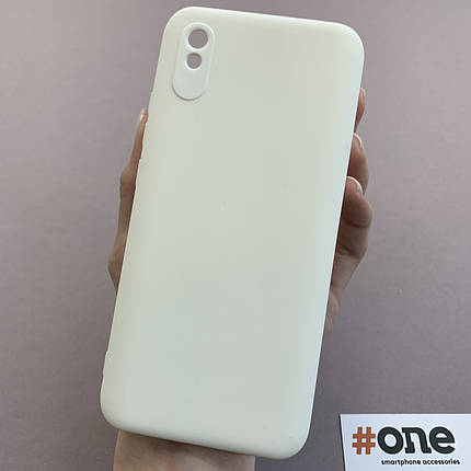 Чохол для Xiaomi Redmi 9A чохол накладка із закритою камерою на телефон сяомі редмі 9а білий q7n, фото 1
