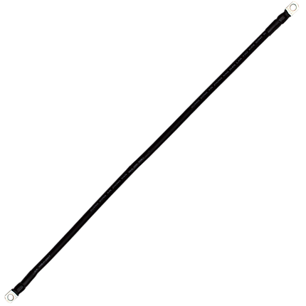 Провід мідний для з'єднання АКБ 25 кв. мм – 100 см (з клемами) чорний, фото 1