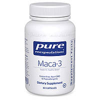 Maкa-3, Maca-3, Pure Encapsulations, 60 Капсул