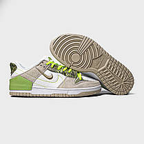 Жіночі Кросівки Nike SB Dunk Low Disrupt 2 Beige Green / Найк СБ Данк Дисрапт 2 Низькі Бежеві із Зеленим, фото 3