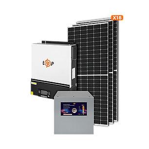 Сонячна електростанція (СЕС) 8kW АКБ 11kWh (літій) 230 Ah Преміум, фото 1