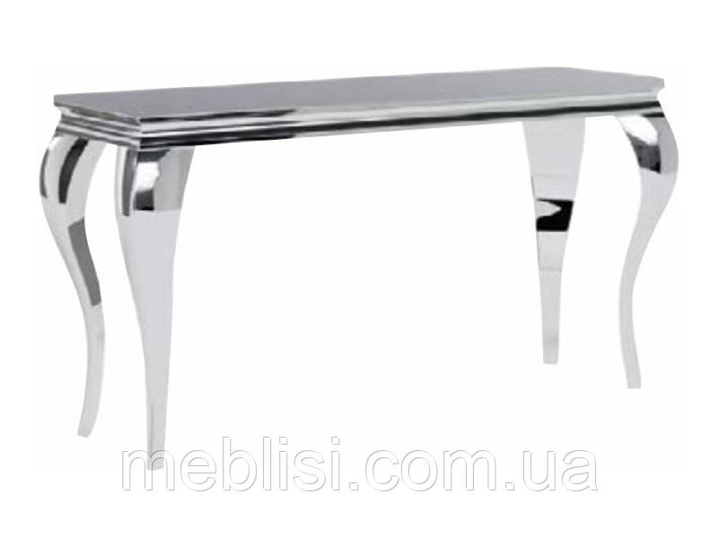 Чорна консоль 120 Prince C 120X40X78 чорний, хром (Signal Польша)