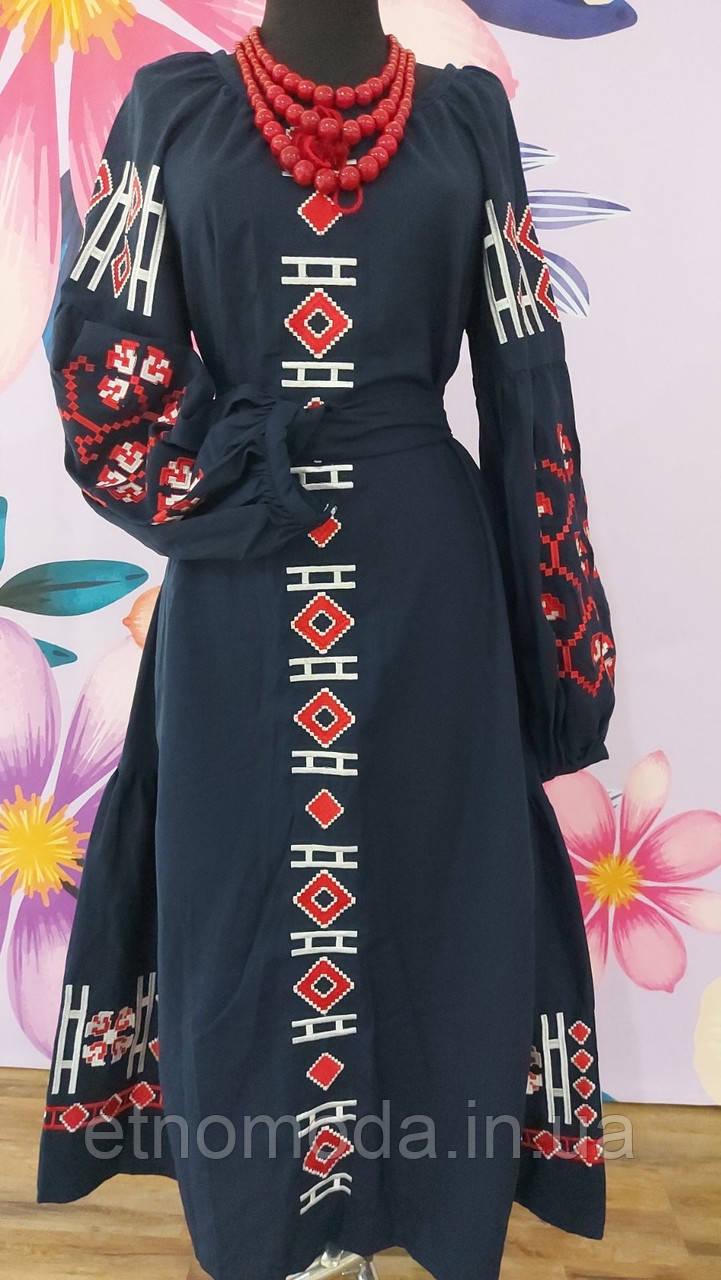 Плаття вишиванка льон Етномода, фото 1