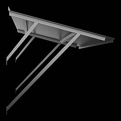 Козирок 1000х500 для зовнішніх блоків кондиціонера, теплового насоса Блок 9,12 КозВ-9