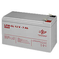 Аккумулятор гелевый LPM-GL 12V - 7 Ah