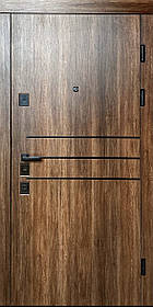 Вхідні двері Модерн Дуб табак 4 контури