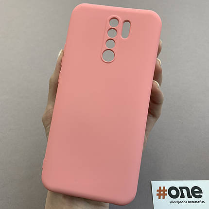 Чохол для Xiaomi Redmi 9 чохол накладка із закритою камерою на телефон сяомі редмі 9 рожевий q7n, фото 1