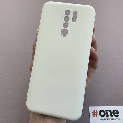 Чохол для Xiaomi Redmi 9 чохол накладка із закритою камерою на телефон сяомі редмі 9 білий q7n, фото 1